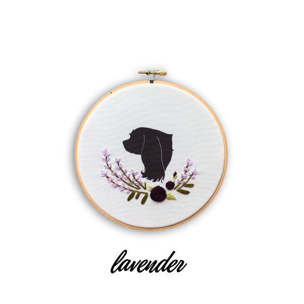 Silhouette Embroidered Hoop
