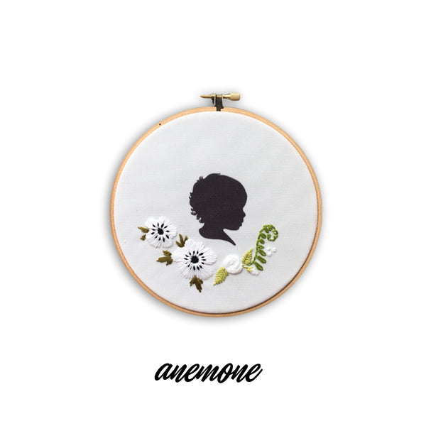 Silhouette Embroidered Hoop